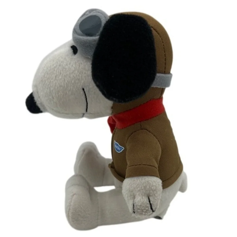 SNOOPY Metlife FLYING ACE PILOT Brown Jacket Goggles Peanuts 6